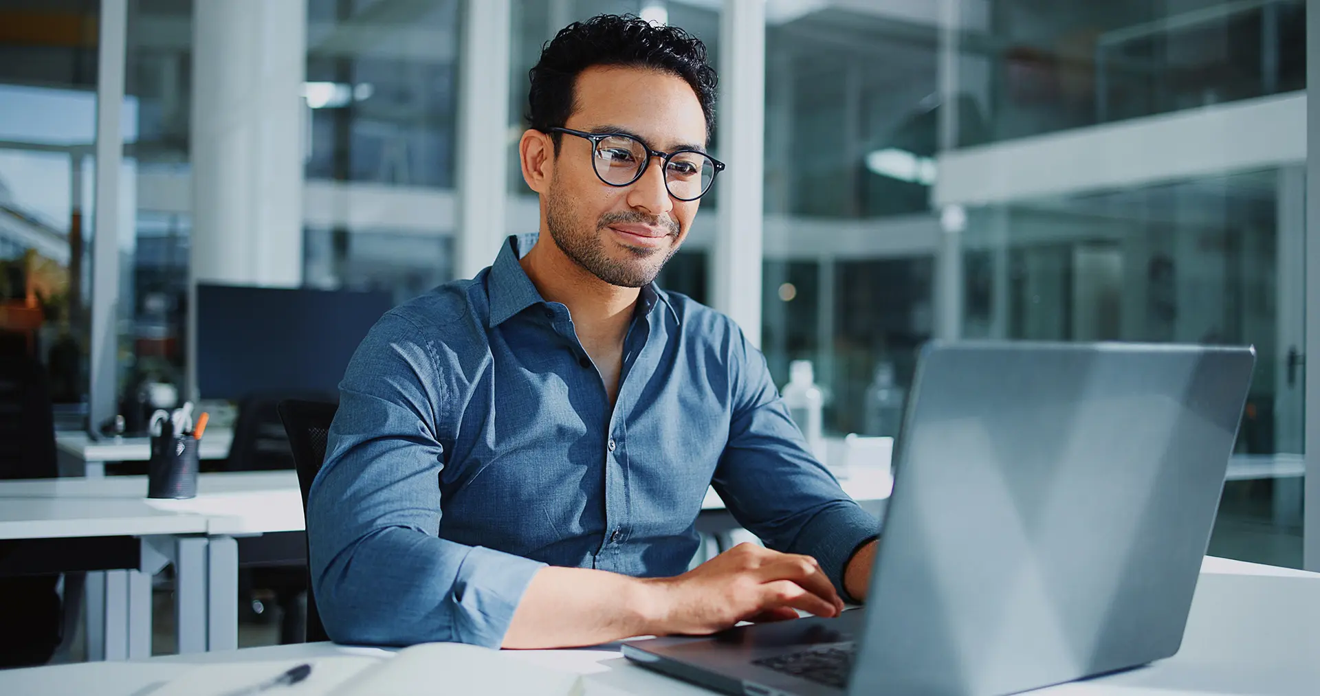 Professional reviewing immigration documents