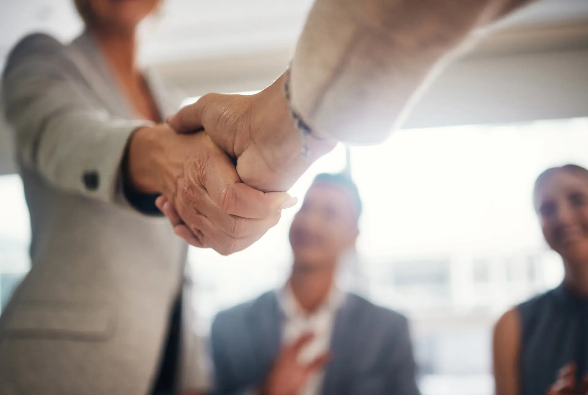 Employer team collaborating on international hiring strategy